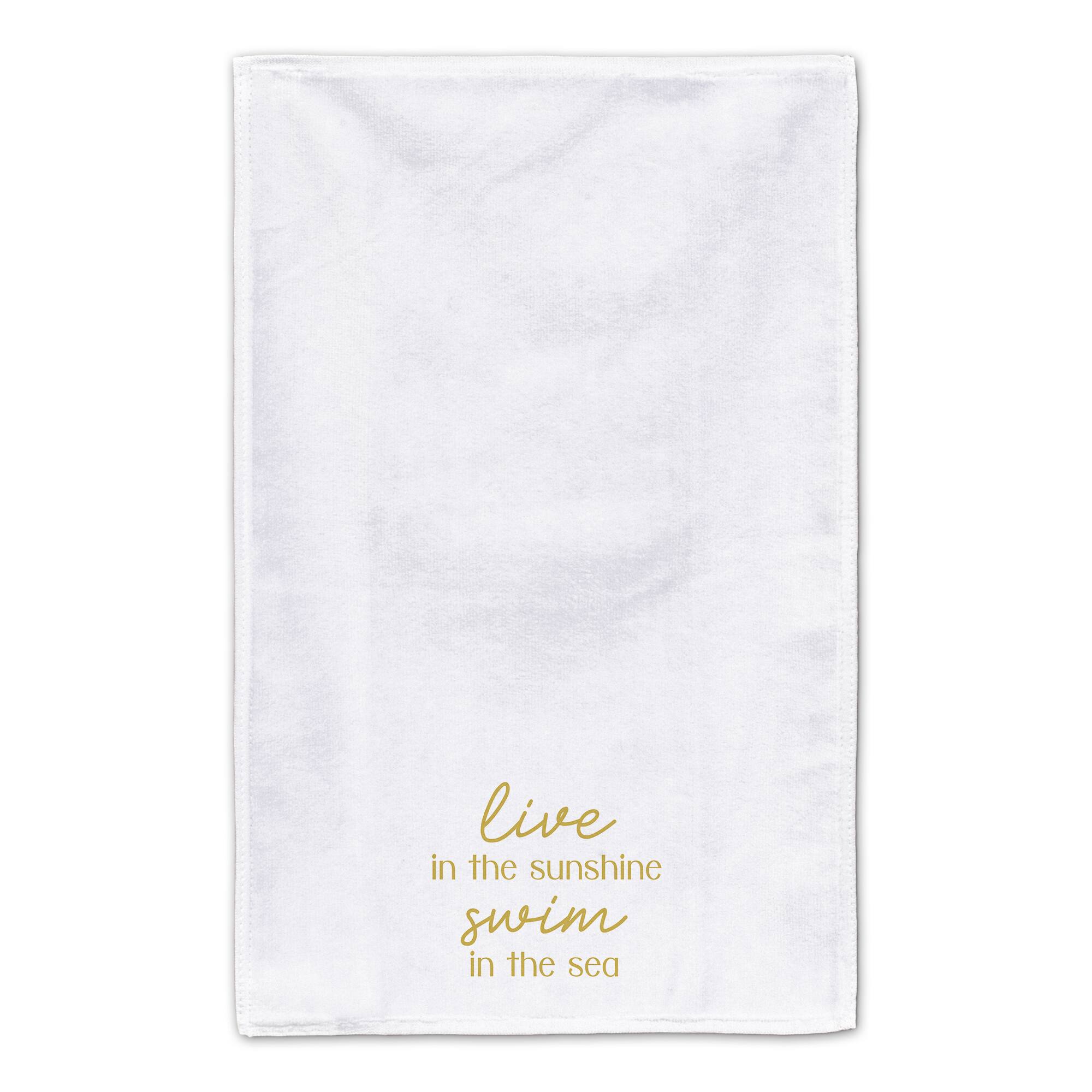 Live In The Sunshine Swim In The Sea Tea Towel Set
